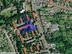 Ein Luftbild vom Aufnahmebereich der WebCam